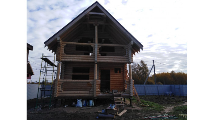 Коттедж - Рогочево - обработка маслом DECKEN